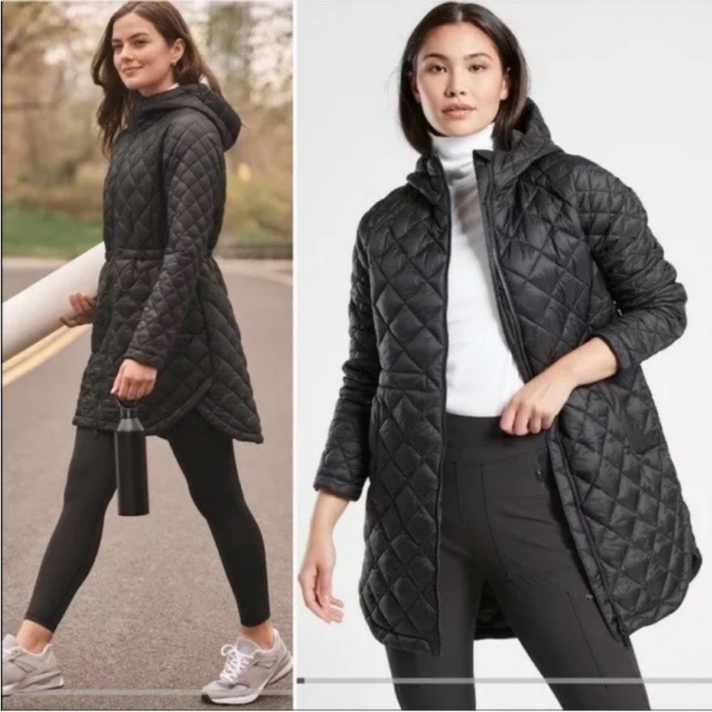 ATHLETA Whisper Featherless Parka
Women's Black Quilted Jacket size medium